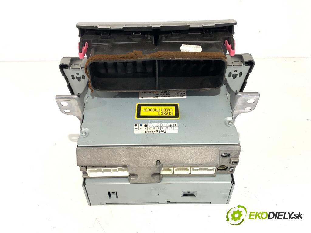 TOYOTA YARIS II liftback 2006 64 kW 1.3 VVT-i (SCP90_) 1298 RADIO 86120-OD210 (Audio zariadenie)
