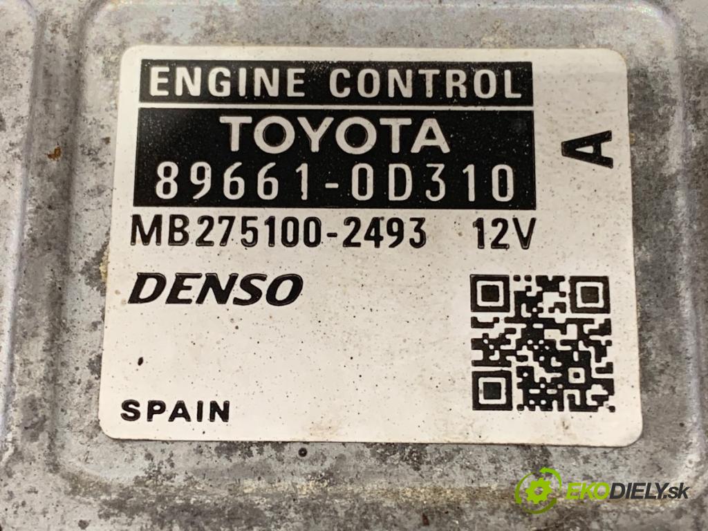 TOYOTA YARIS II liftback 2006 64 kW 1.3 VVT-i (SCP90_) 1298 riadiaca jednotka Motor 89661-0D310 (Riadiaca jednotka)