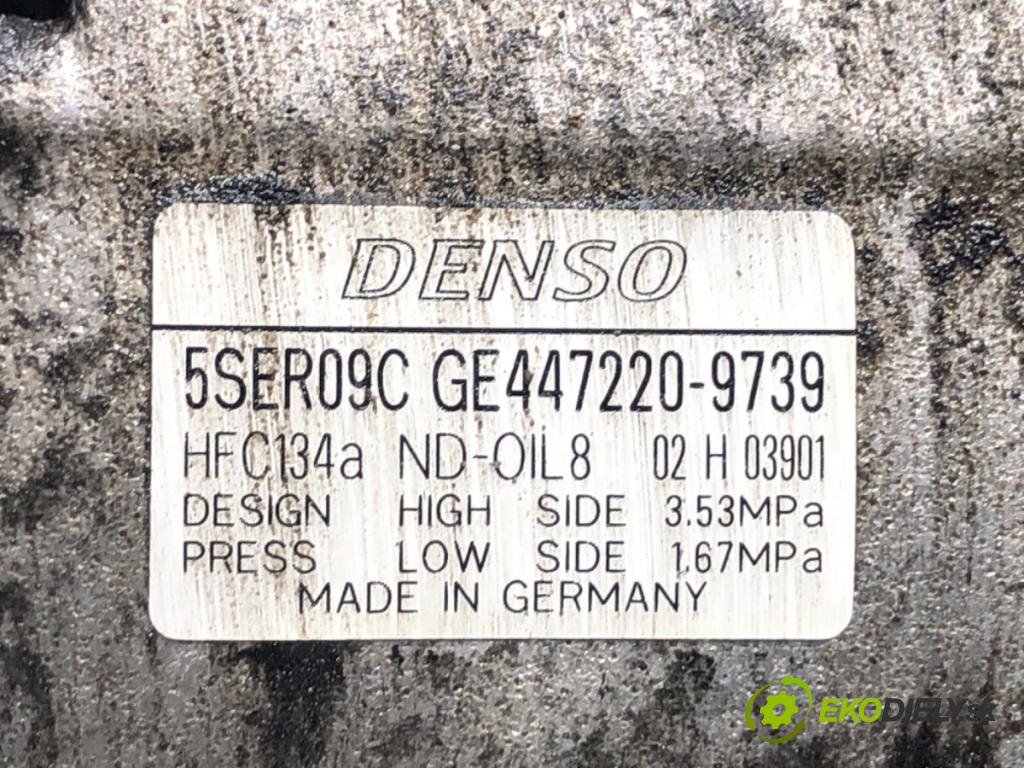 TOYOTA YARIS (_P9_) 2005 - 2014    1.3 VVT-i (SCP90_) 64 kW [87 KM] benzyna 2005 - 2010  Kompresor klimatizácie 447220-9739 (Kompresor klimatizácie)