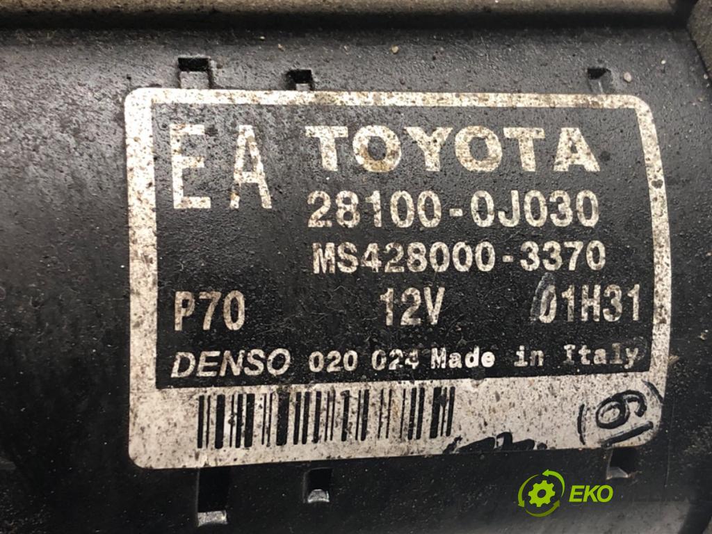 TOYOTA YARIS (_P9_) 2005 - 2014    1.3 VVT-i (SCP90_) 64 kW [87 KM] benzyna 2005 - 2010  Štartér 28100-0J030 (Štartér)