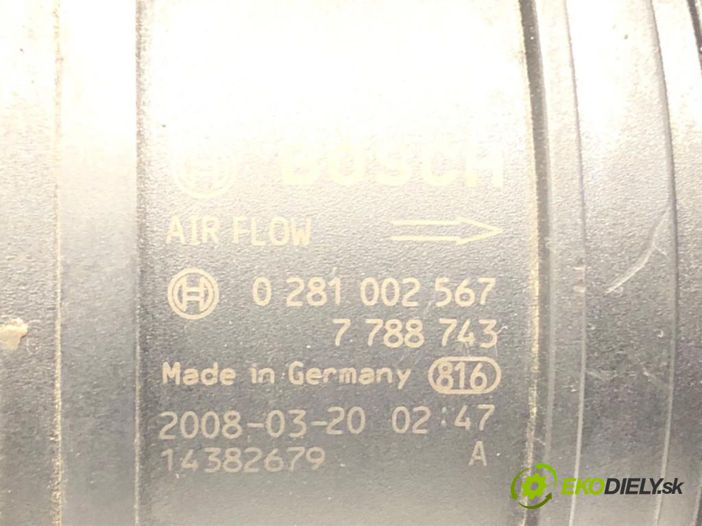 BMW 1 (E87) 2003 - 2013    118 d 105 kW [143 KM] olej napędowy 2007 - 2011  Váha vzduchu 7788743 (Váha vzduchu)