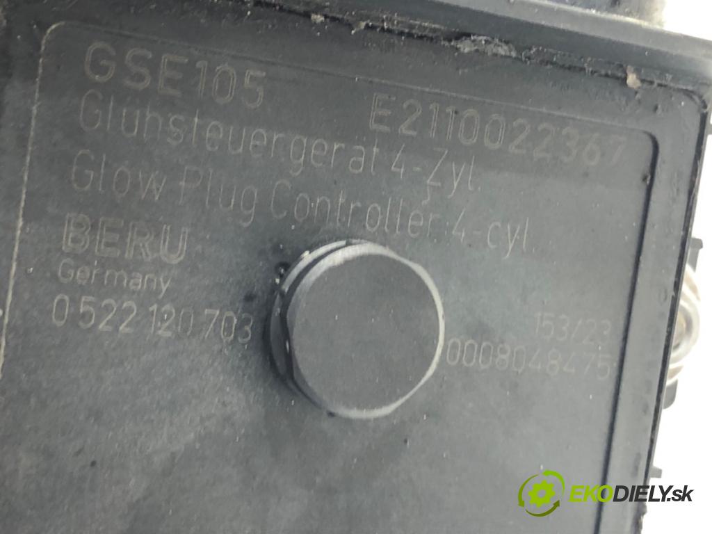 BMW 1 (E87) 2003 - 2013    118 d 105 kW [143 KM] olej napędowy 2007 - 2011  relé sviečok žhavenia E2110022367 (Relé)