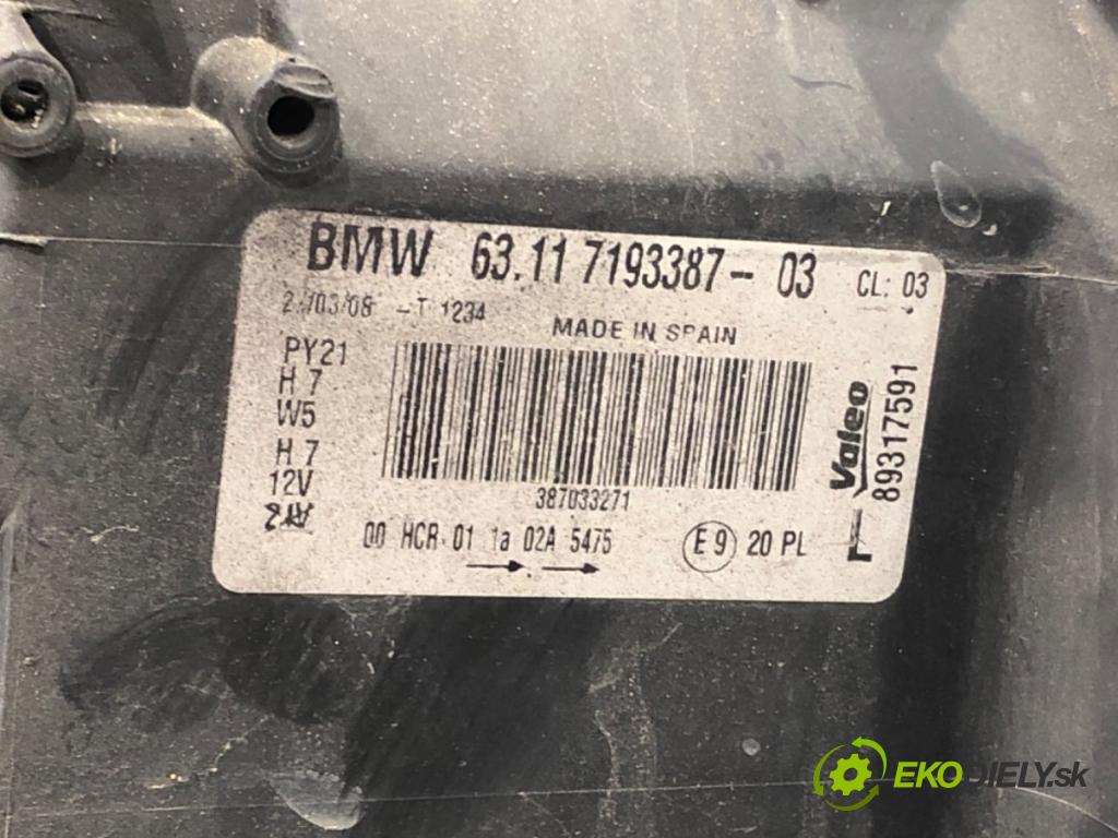 BMW E87 liftback 2008 105 kW 118 d 1995 světlomet levý přední část 7193387