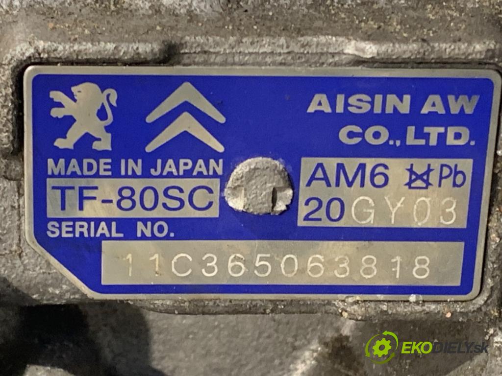 CITROEN C4 PICASSO I nadwozie wielkoprzestrzenne (MPV) 2011 120 kW 2.0 HDi 165 1997 Prevodovka 20GY03 (Prevodovka)