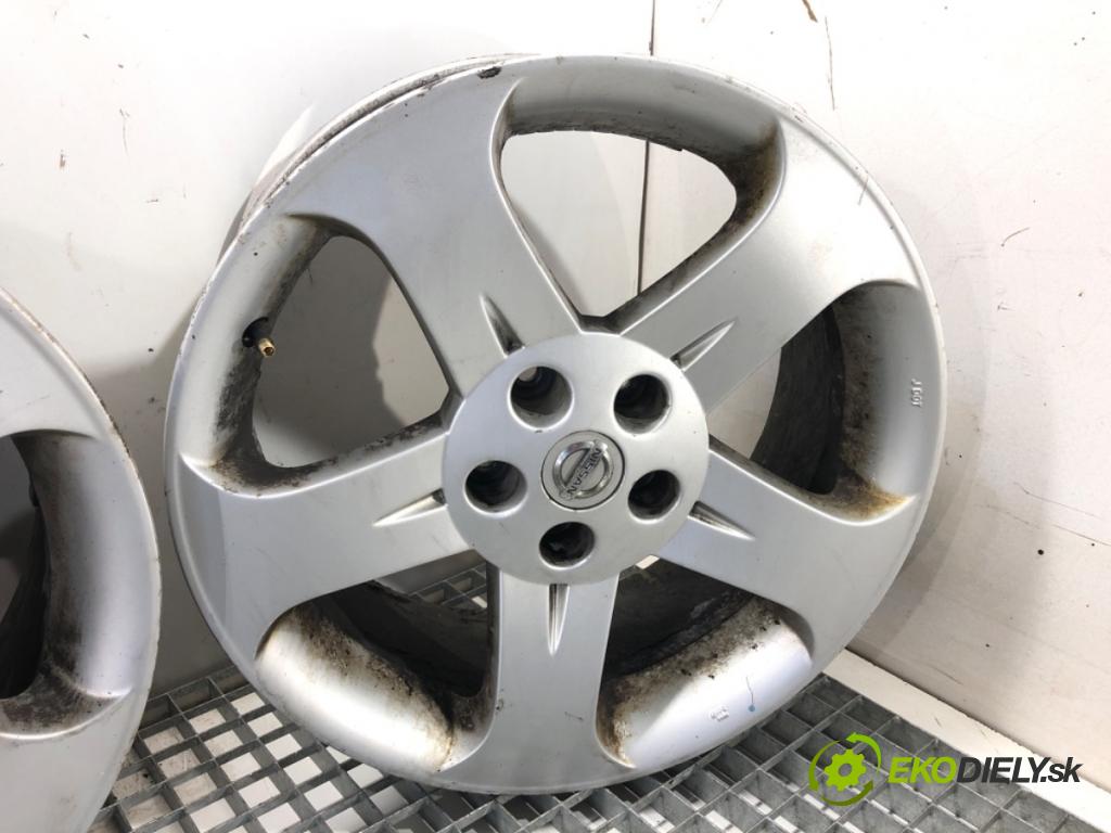 NISSAN MURANO Z50 SUV 2006 172 kW 3.5 3498 disky hliníkové 17 7,5J 5X114,3 66,6 ET 36