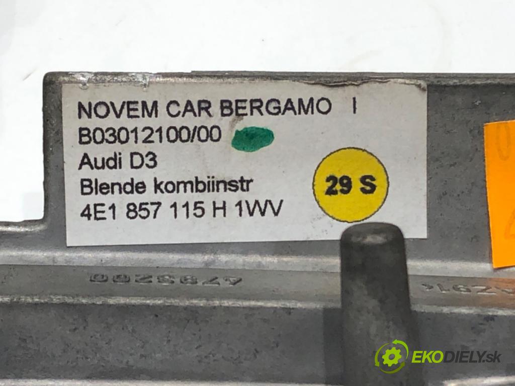 AUDI A8 D3 sedan 2003 202 kW 4.0 TDI quattro 3936 lišty kryt 4E1857115H 4E1857186H (Lišty)