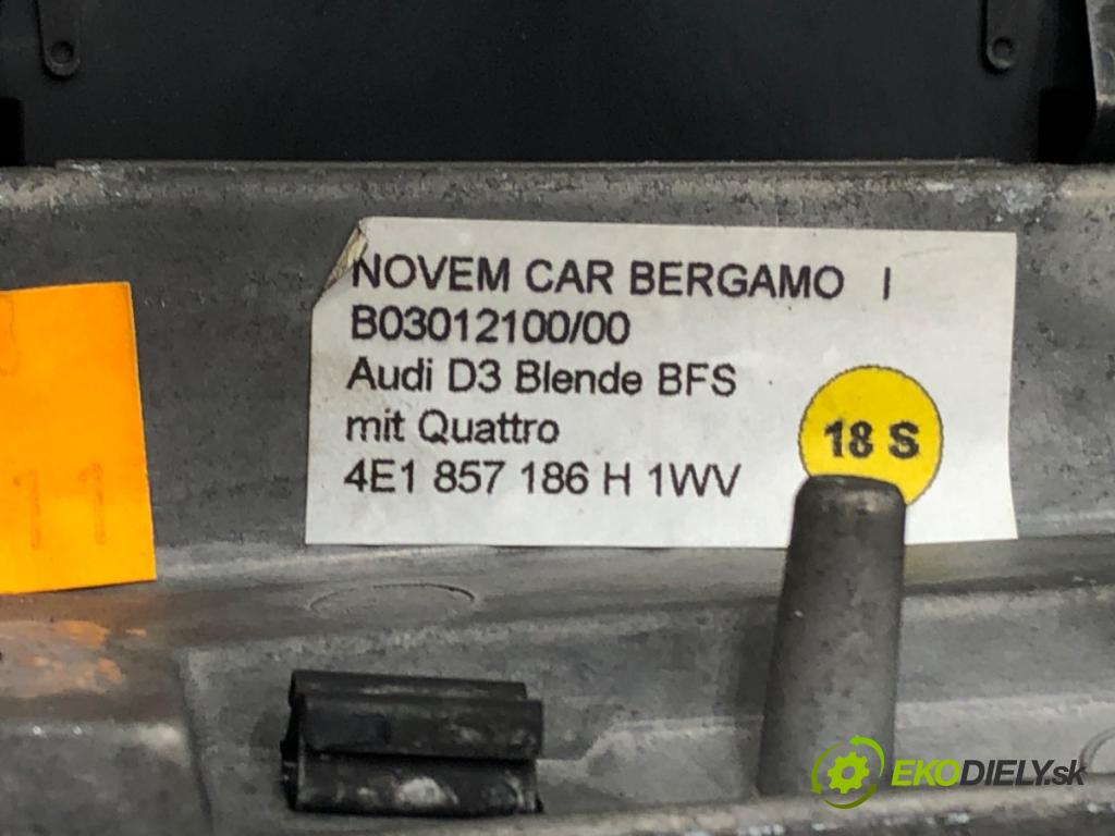 AUDI A8 D3 sedan 2003 202 kW 4.0 TDI quattro 3936 lišty kryt 4E1857115H 4E1857186H (Lišta)