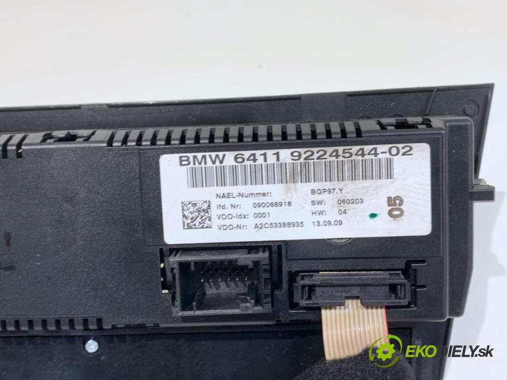 BMW 3 Touring (E91) 2004 - 2012    318 i 105 kW [143 KM] benzyna 2007 - 2012  Panel ovládania kúrenia 9224544 (Prepínacie páčky pod volantom)