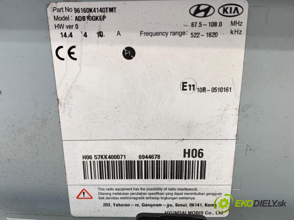 HYUNDAI KONA SUV 2020 150 kW EV  RADIO 96160K4140TMT (Audio zariadenie)