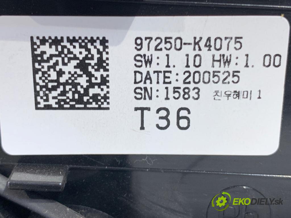 HYUNDAI KONA SUV 2020 150 kW EV  Panel ovládania kúrenia 97250-K4075 (Prepínacie páčky pod volantom)