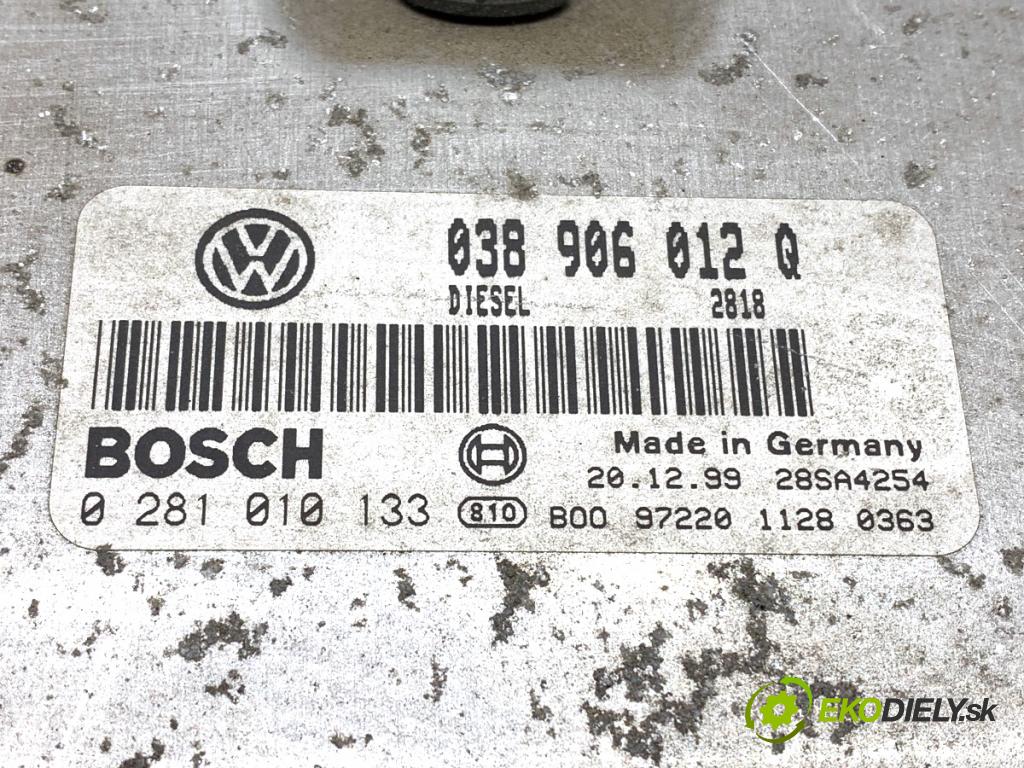 VW NEW BEETLE liftback 2000 66 kW 1.9 TDI 1896 riadiaca jednotka Motor 038906012Q (Riadiaca jednotka)