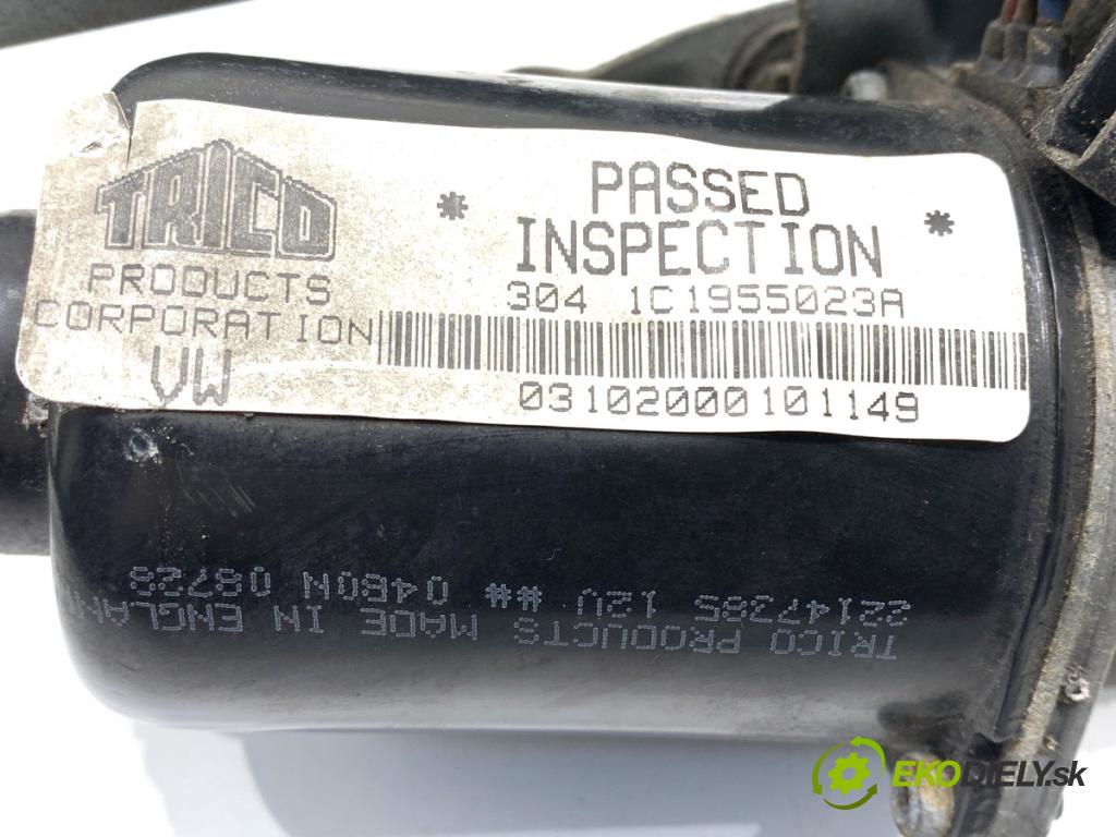 VW NEW BEETLE liftback 2000 66 kW 1.9 TDI 1896 Mechanizmus stieračov predný 1C1955023A (Motorček stieračov predný)