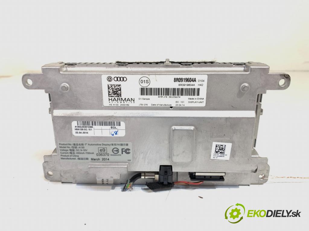 AUDI A4 B8 sedan 2014 140 kW 2.0 TDI 1968 Dislpej 8R0919604A (Prístrojová doska, displej)