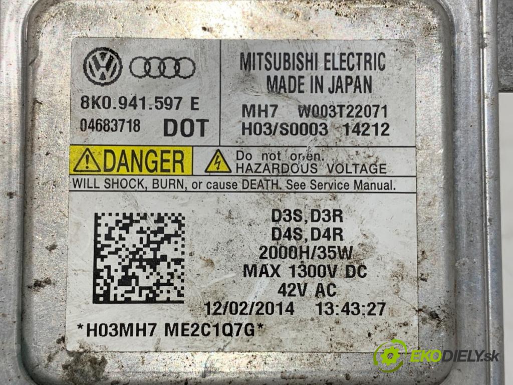 AUDI A4 B8 sedan 2014 140 kW 2.0 TDI 1968 Menič XENON 8K0941597E (Riadiaca jednotka xenónu)