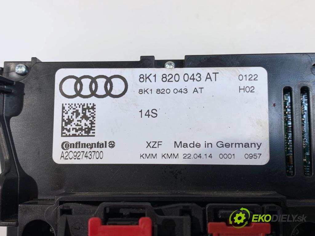 AUDI A4 B8 sedan 2014 140 kW 2.0 TDI 1968 Panel ovládania kúrenia 8K1820043AT (Prepínacie páčky pod volantom)