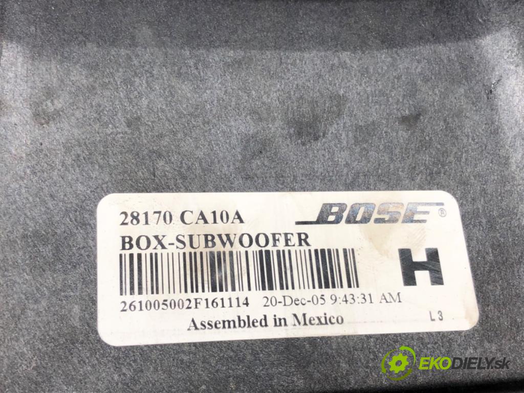NISSAN MURANO I (Z50) 2002 - 2009    3.5 172 kW [234 KM] benzyna 2003 - 2007  subwoofer 28170CA10A (Audio zariadenie)