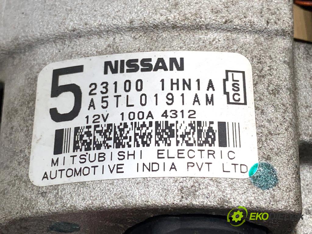 NISSAN MICRA K13 liftback 2014 59 kW 1.2 1198 Alternátor 231001HN1A (Alternátor)