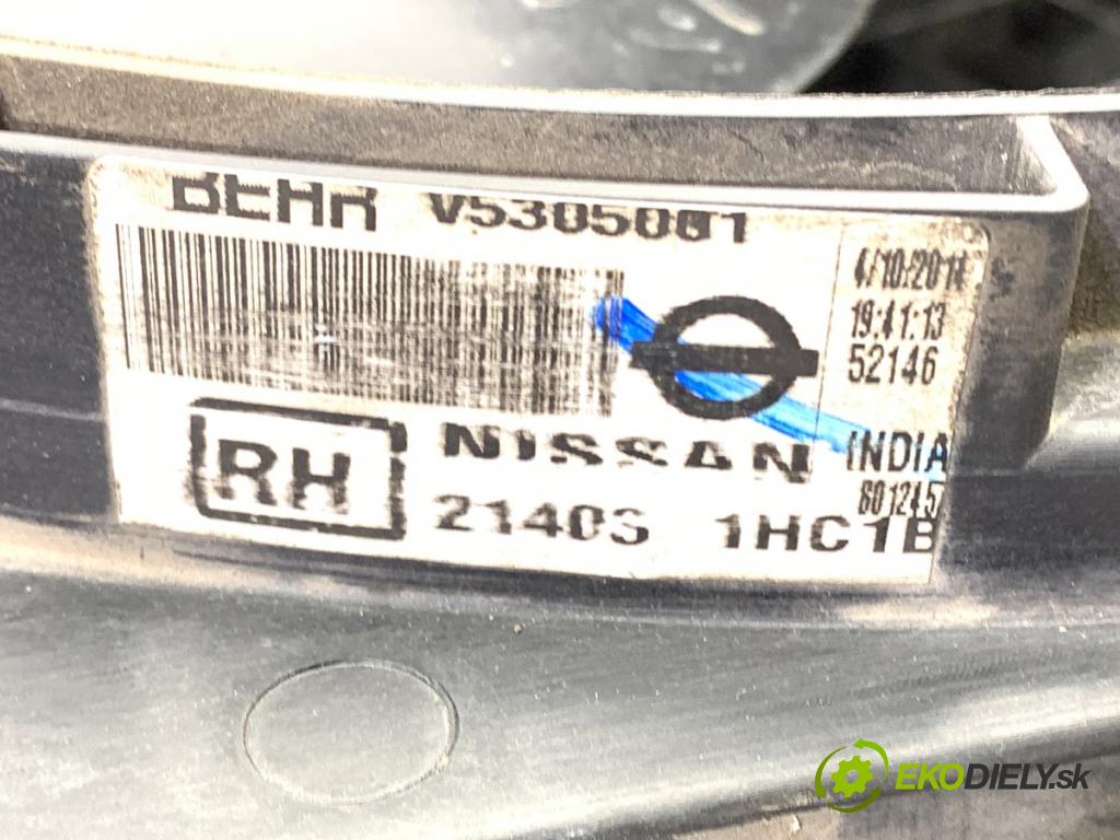 NISSAN MICRA K13 liftback 2014 59 kW 1.2 1198 Ventilátor chladiča 214031HC1B (Ventilátor)