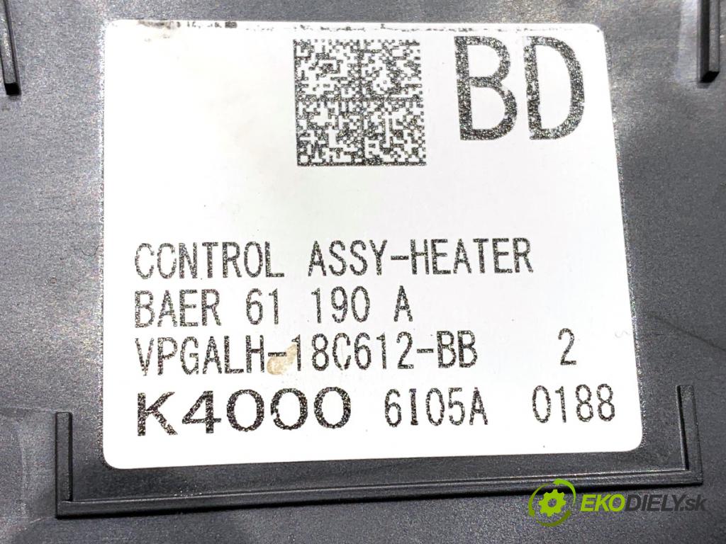 MAZDA 3 BM liftback 2016 121 kW 2.0 1998 Panel ovládaní topení VPGALH-18C612-BB (Ovládaní topení a přepínače)