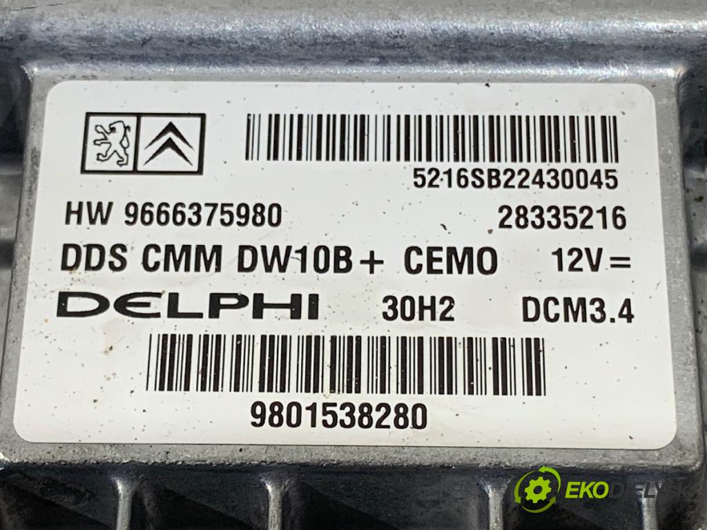 PEUGEOT 508 SW I Kombi 2012 100 kW 2.0 HDi 1997 riadiaca jednotka Motor 9666375980 (Riadiaca jednotka)