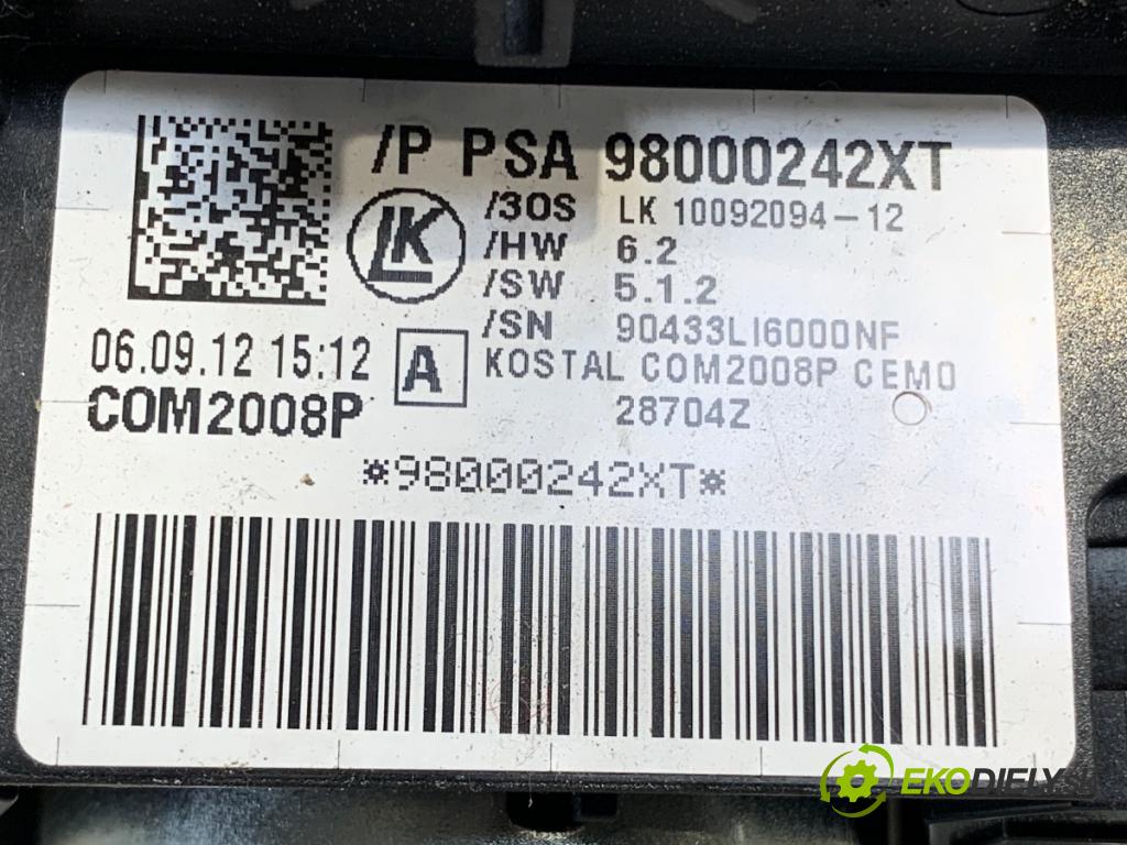 PEUGEOT 508 SW I Kombi 2012 100 kW 2.0 HDi 1997 Prepínač kombinovaný 98000242XT (Prepínacie páčky pod volantom)