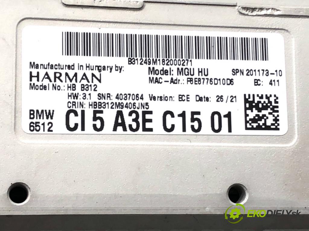BMW G21 Kombi 2021 190 kW 330 i 1998 RADIO Navigácia MGU: HU 5A3EC15
