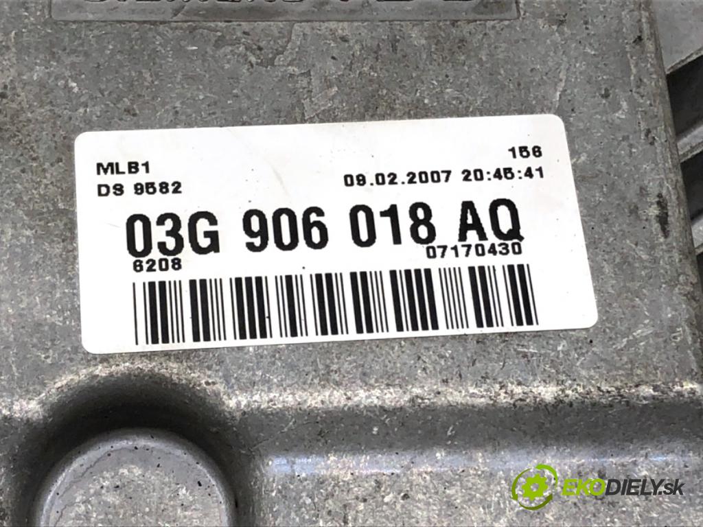 AUDI A4 B7 Kombi 2007 125 kW 2.0 TDI quattro 1968 riadiaca jednotka Motor 03G906018AQ (Riadiaca jednotka)