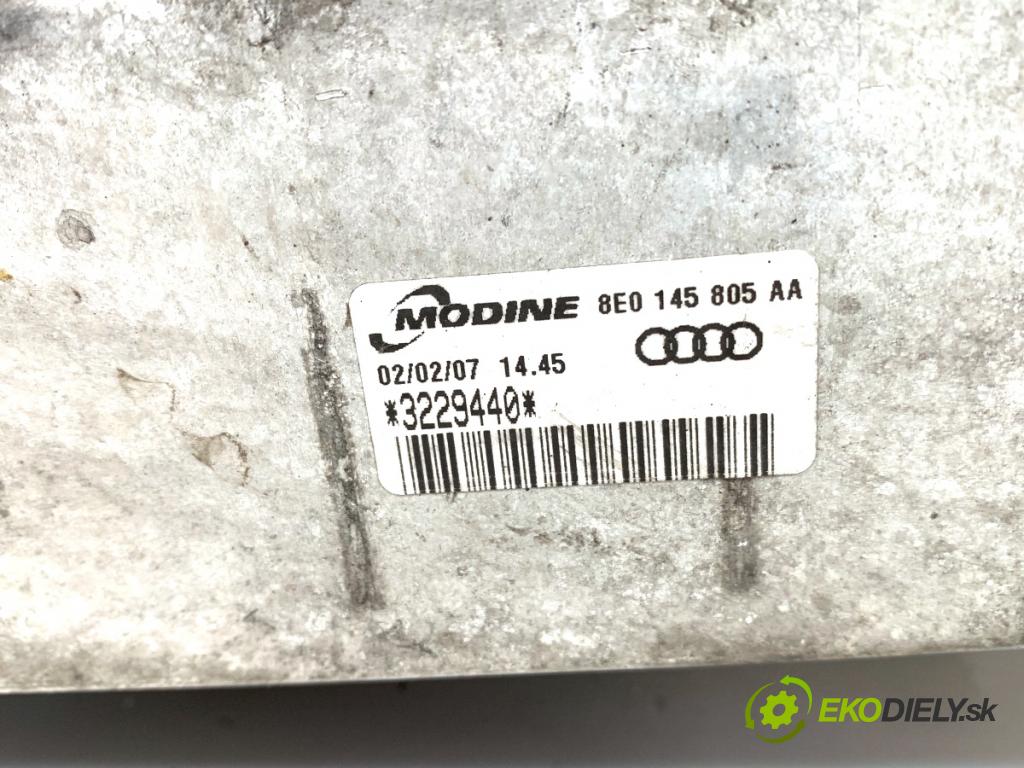 AUDI A4 B7 Kombi 2007 125 kW 2.0 TDI quattro 1968 intercooler 8E0145805AA (Chladiče nasávaného vzduchu (intercoolery))