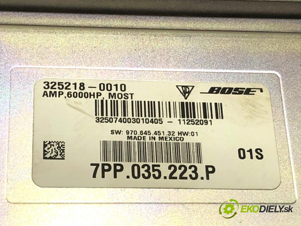 PORSCHE PANAMERA liftback 2012 294 kW 4.8 4S 4806 Zosilňovač 7PP035223P (Zosilňovač)