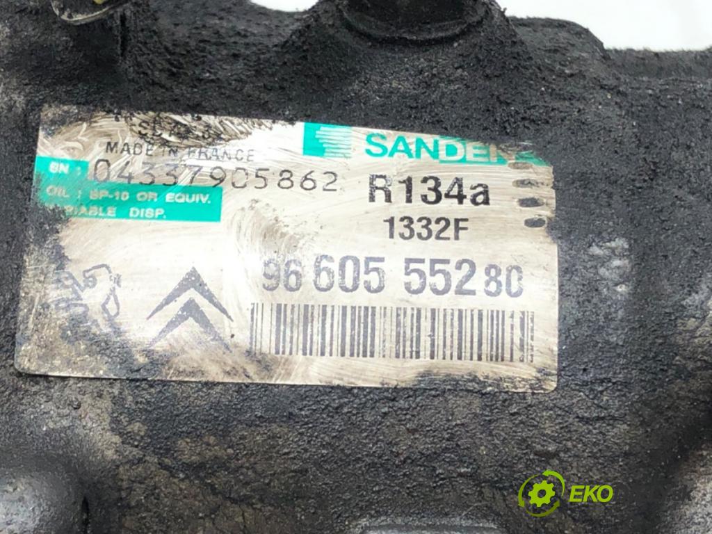 CITROEN C5 III sedan 2008 80 kW 1.6 HDi 110 1560 Kompresor klimatizácie 9660555280 (Kompresor klimatizácie)