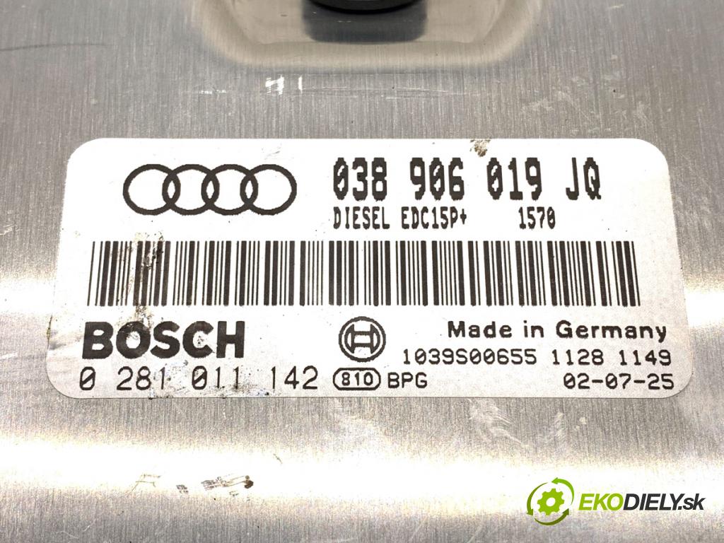 AUDI A4 B6 Kombi 2002 96 kW 1.9 TDI 1896 riadiaca jednotka Motor 038906019JQ (Riadiaca jednotka)