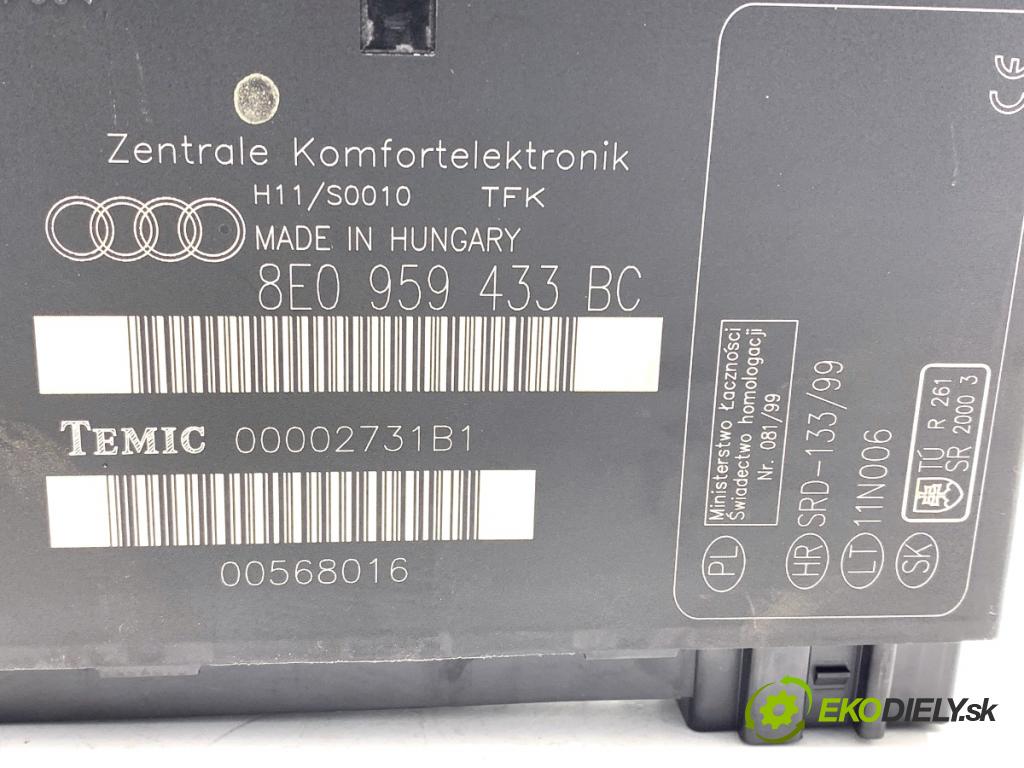 AUDI A4 B6 Kombi 2002 96 kW 1.9 TDI 1896 Modul komfortu 8E0959433BC (Modul komfortu)