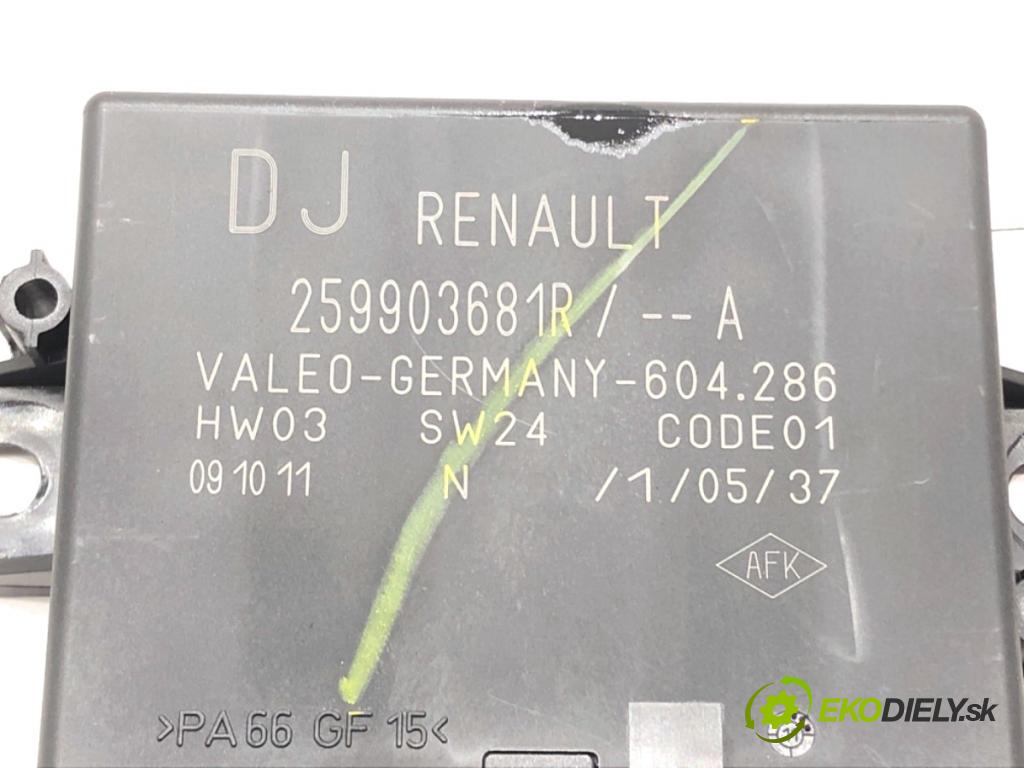 RENAULT MEGANE III nadwozie zamknięte / kombi 2012 81 kW 1.5 dCi 1461 Modul PDC 259903681R (Riadiaca jednotka ostatné)