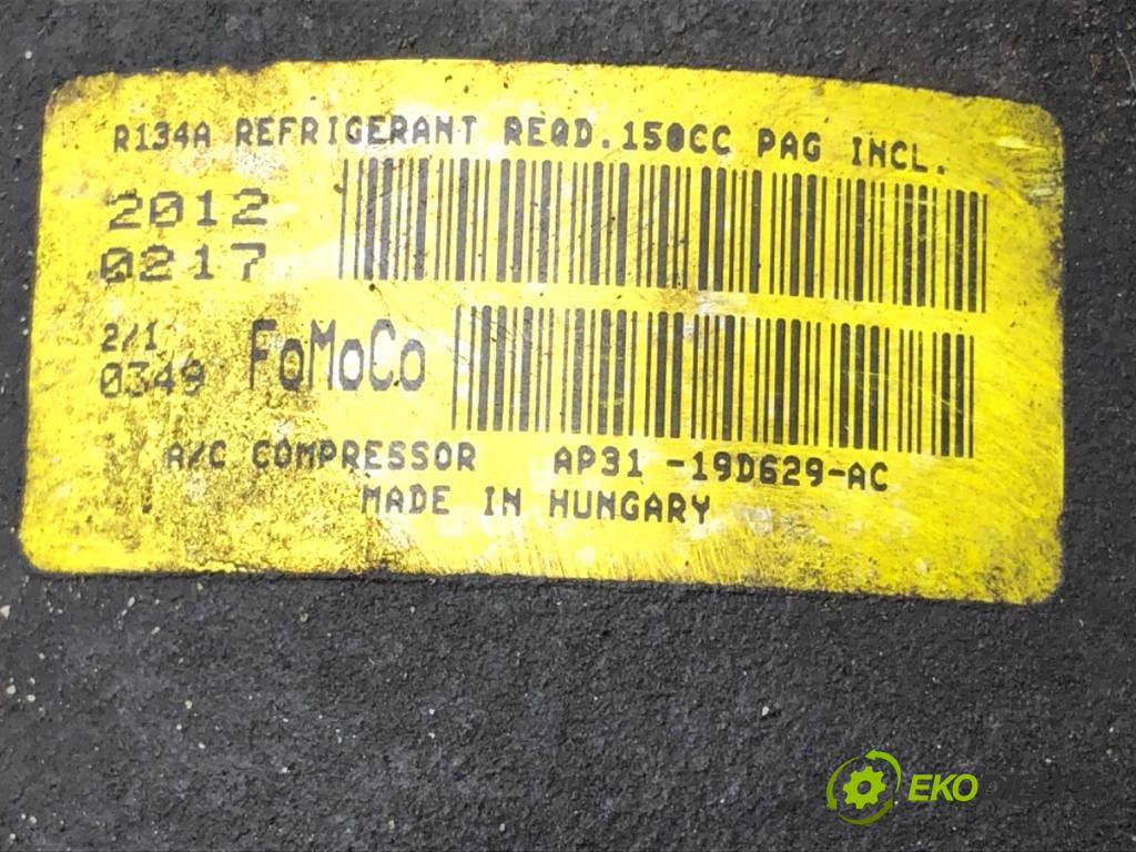 FORD FIESTA MK7 liftback 2012 51 kW 1.4 TDCi 1399 Kompresor klimatizácie AP31-19D629-AC (Kompresor klimatizácie)