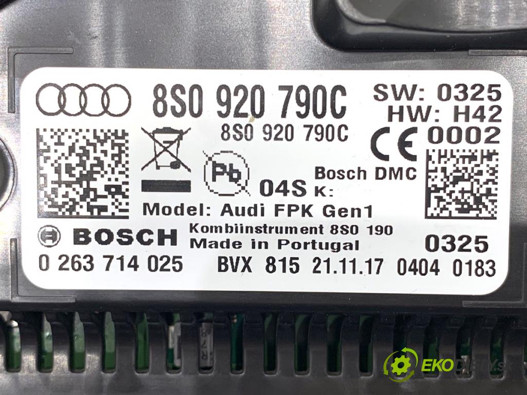 AUDI TT 8S coupe 2018 294 kW 2.5 RS quattro 2480 Prístrojovka 8S0920790C (Prístrojová doska, displej)