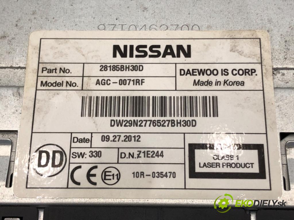 NISSAN QASHQAI J10 SUV 2012 86 kW 1.6 LPG 1598 RADIO 28185BH30D (Audio zařízení)