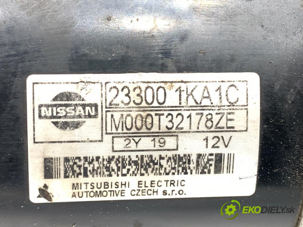 NISSAN QASHQAI J10 SUV 2012 86 kW 1.6 LPG 1598 Štartér M000T32178ZE (Štartér)