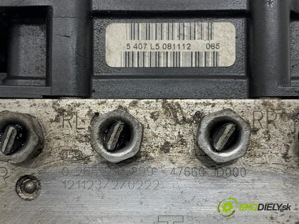 NISSAN QASHQAI J10 SUV 2012 86 kW 1.6 LPG 1598 Pumpa ABS 0265800609 (Pumpa ABS)