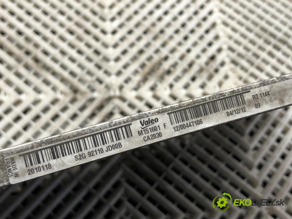 NISSAN QASHQAI J10 SUV 2012 86 kW 1.6 LPG 1598 Chladič klimatizácie 92100-JD00A (Chladič klimatizácie)