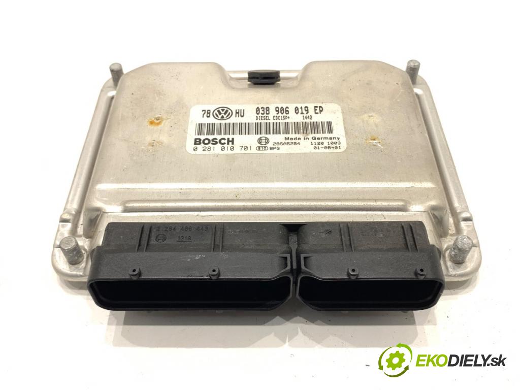 VW PASSAT B5 FL Kombi 2001 96 kW 1.9 TDI 1896 riadiaca jednotka Motor 038906019EP (Riadiaca jednotka)