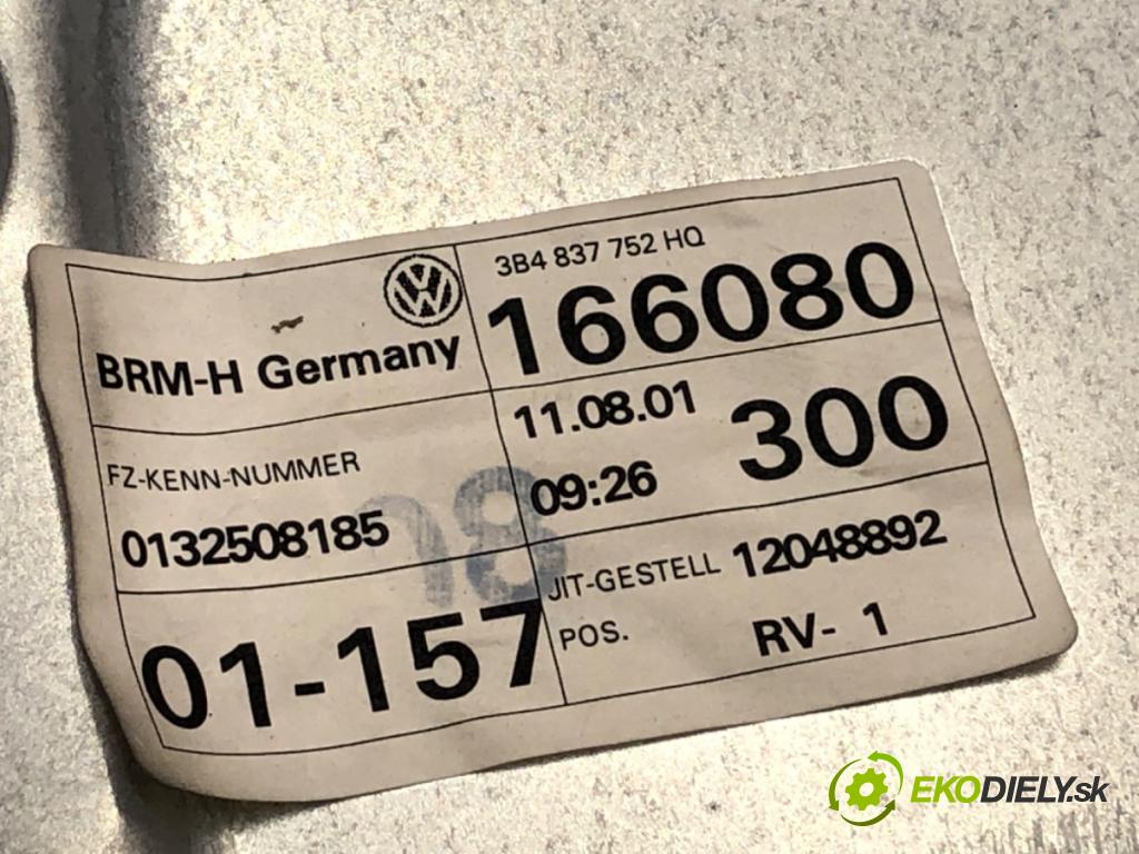 VW PASSAT B5 FL Kombi 2001 96 kW 1.9 TDI 1896 mechanismus okna pravý přední část 3B4837752HQ