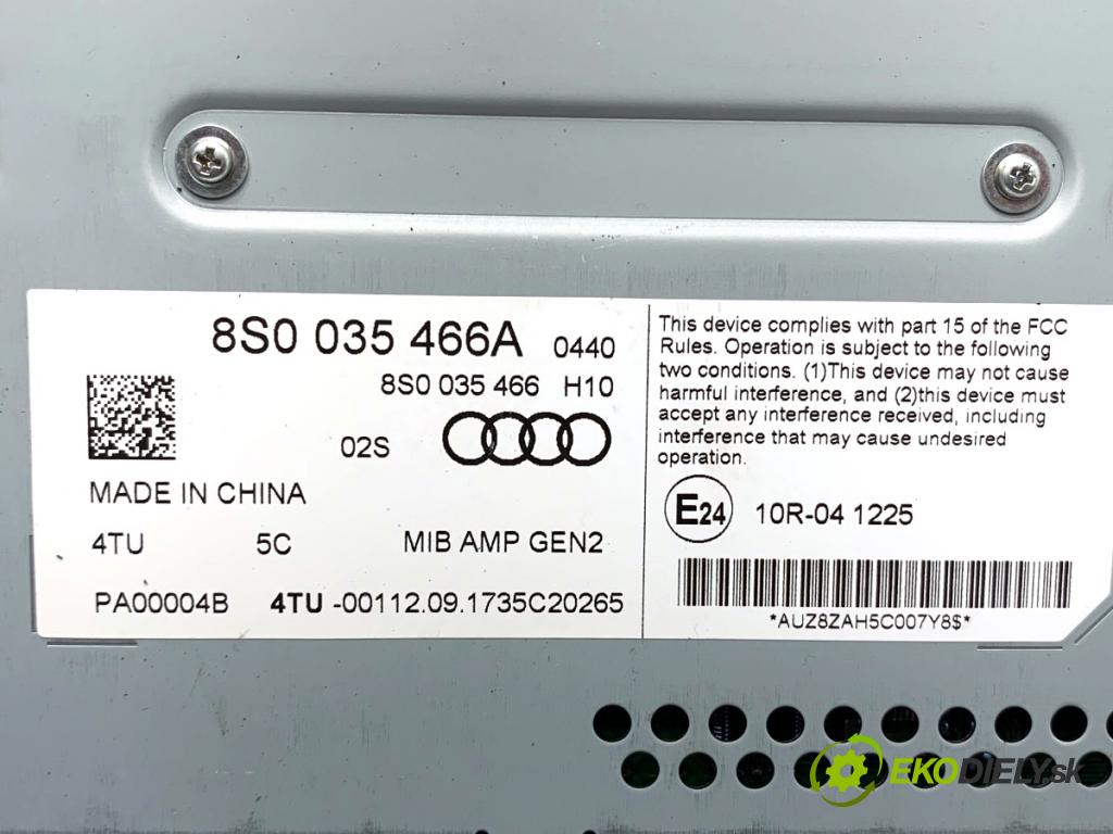 AUDI TT 8S coupe 2018 294 kW 2.5 RS quattro 2480 Zosilňovač 8S0035466A (Zosilňovač)