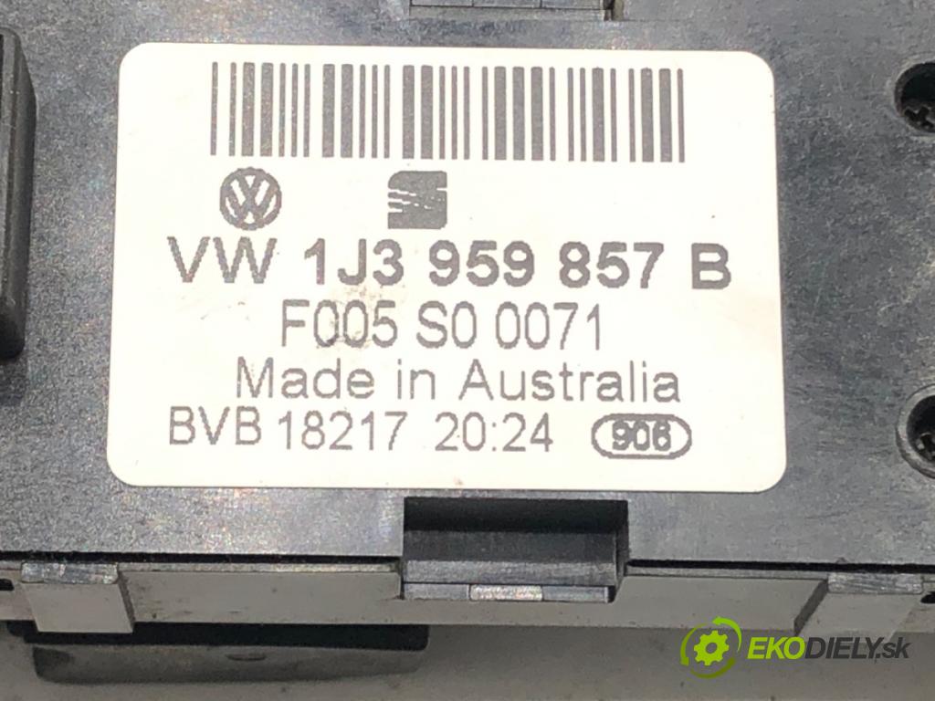 SEAT TOLEDO II sedan 2001 55 kW 1.4 16V 1390 Prepínač okien 1J3959857B (Prepínacie páčky pod volantom)