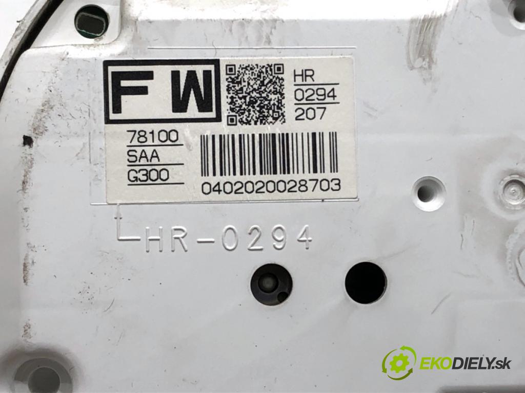 HONDA JAZZ II liftback 2005 57 kW 1.2 i-DSI (GD5, GE2) 1243 Prístrojovka 78100SAAG300 (Prístrojová doska, displej)