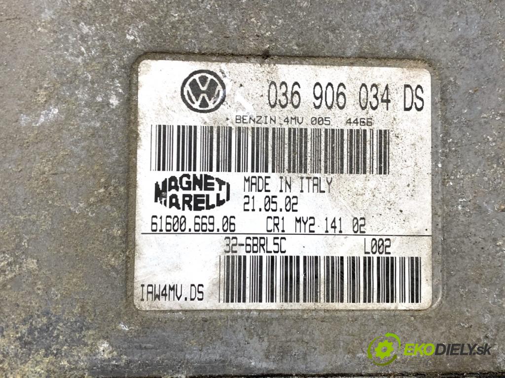 SEAT LEON I liftback 2002 77 kW 1.6 16 V 1598 riadiaca jednotka Motor 036906034DS (Riadiaca jednotka)