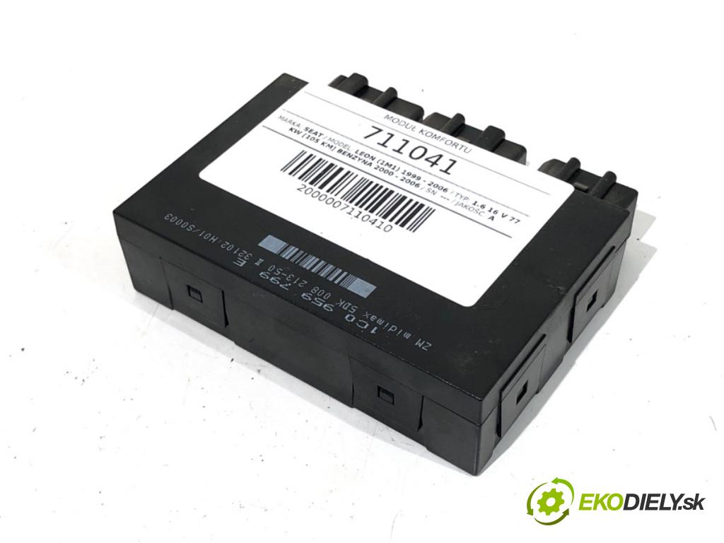 SEAT LEON I liftback 2002 77 kW 1.6 16 V 1598 Modul komfortu 1C0959799E (Modul komfortu)