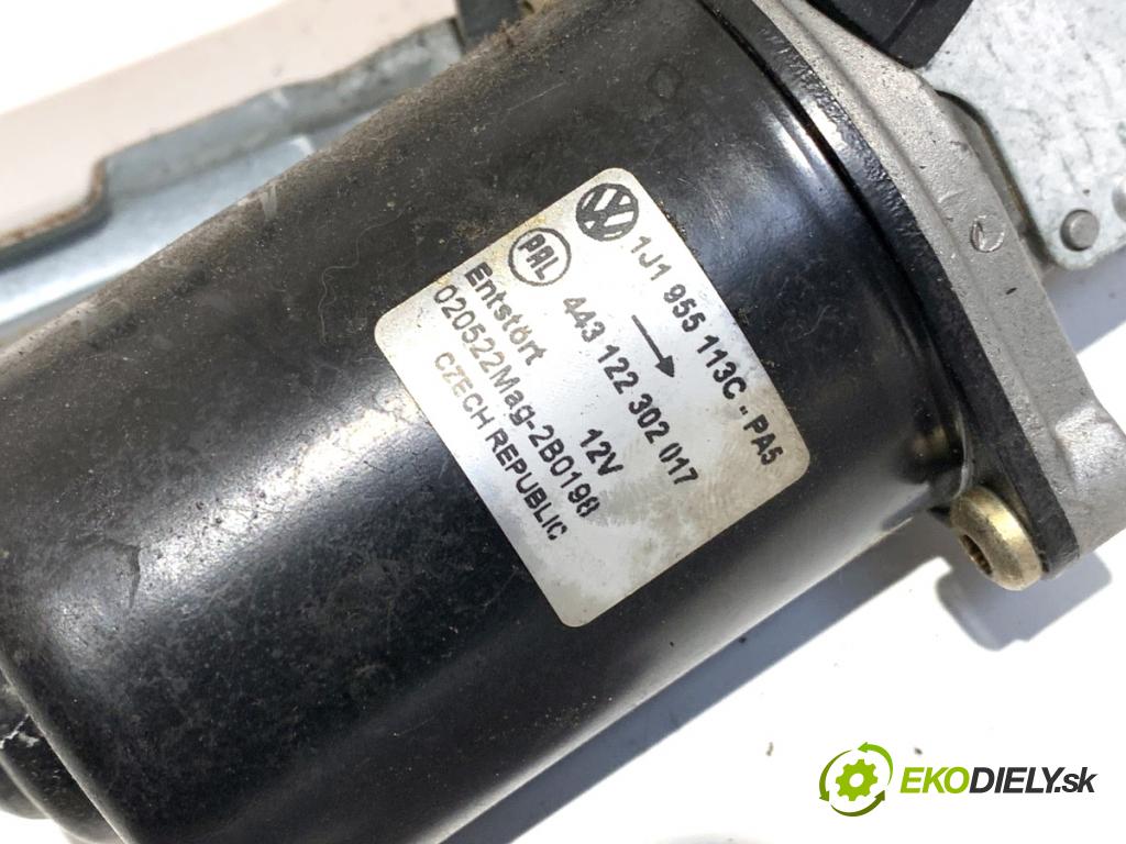 SEAT LEON I liftback 2002 77 kW 1.6 16 V 1598 Mechanizmus stieračov predný 1J1955113C (Motorček stieračov predný)