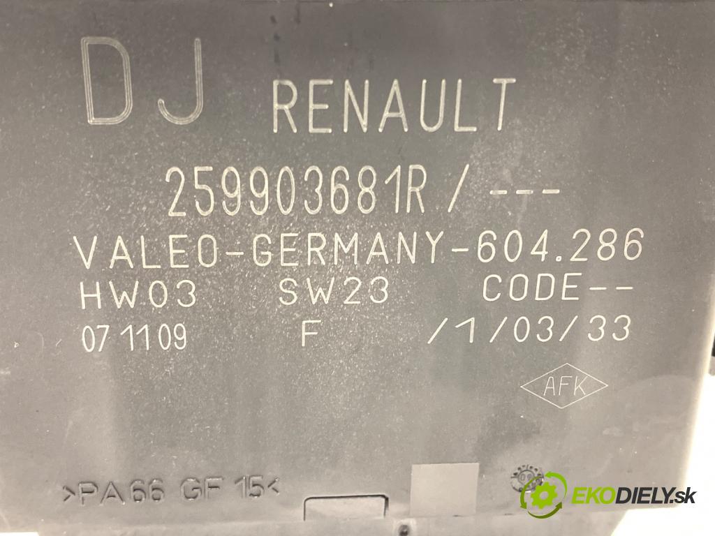 RENAULT MEGANE III Kombi 2009 96 kW 1.9 dCi (KZ0J, KZ0N, KZ1S) 1870 Modul PDC 259903681R (Riadiaca jednotka ostatné)