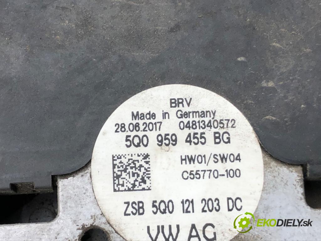 SEAT LEON III liftback 2017 92 kW 1.4 TSI 1395 ventilátor chladiče 5Q0121203DC (Ventilátory)