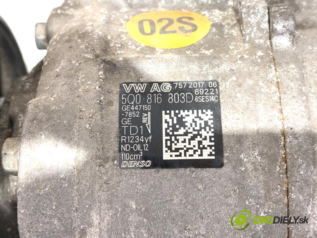 SEAT LEON III liftback 2017 92 kW 1.4 TSI 1395 Kompresor klimatizácie 5Q0816803D (Kompresor klimatizácie)